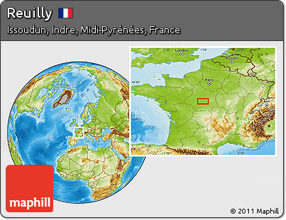 Physical Location Map of Reuilly
