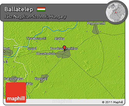 Physical 3D Map of Ballatelep