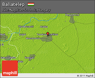 Physical 3D Map of Ballatelep