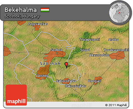 Satellite 3D Map of Bekehalma
