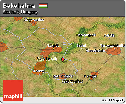 Satellite 3D Map of Bekehalma