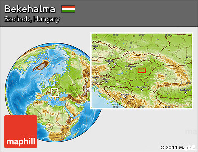 Physical Location Map of Bekehalma