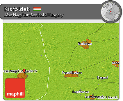 Physical 3D Map of Kisföldek