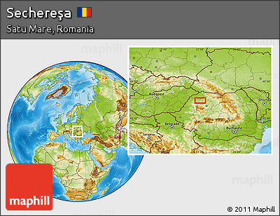 Physical Location Map of Sechereşa