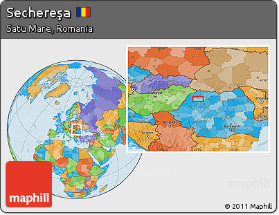 Political Location Map of Sechereşa