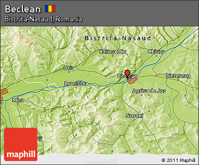 Physical 3D Map of Beclean