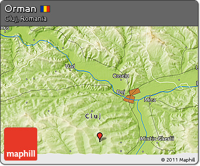 Physical 3D Map of Orman
