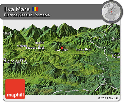 Satellite Panoramic Map of Ilva Mare