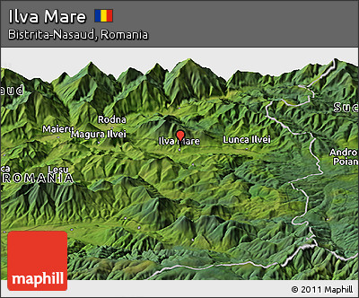Satellite Panoramic Map of Ilva Mare