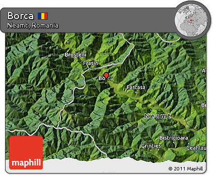Satellite 3D Map of Borca