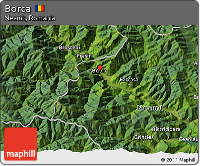 Satellite 3D Map of Borca