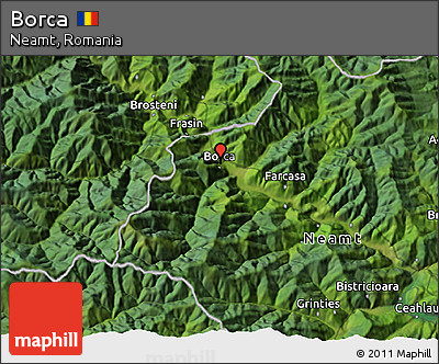 Satellite 3D Map of Borca
