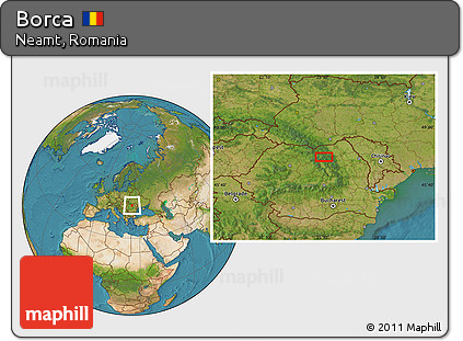 Satellite Location Map of Borca