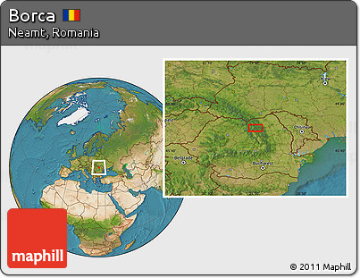 Satellite Location Map of Borca