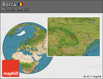 Satellite Location Map of Borca