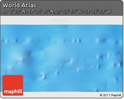 Physical 3D Map of the Area around 47° 16' 15" N, 25° 25' 29" W
