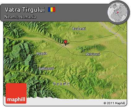 Satellite 3D Map of Vatra Tîrgului
