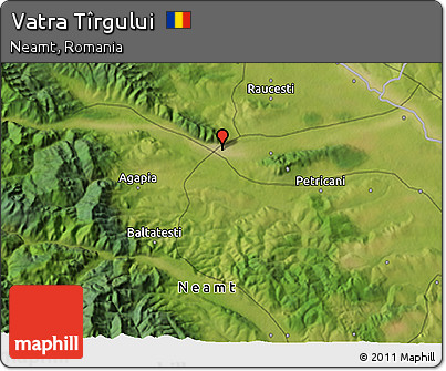 Satellite 3D Map of Vatra Tîrgului
