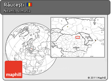 Blank Location Map of Răuceşti