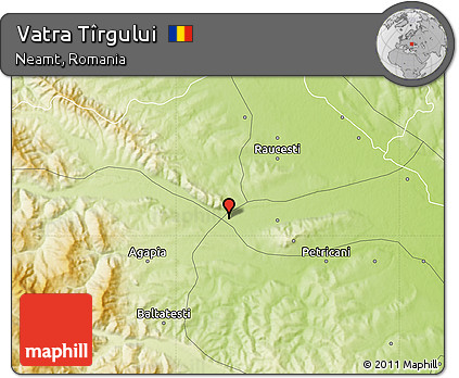 Physical Map of Vatra Tîrgului