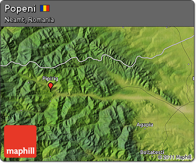 Satellite Map of Popeni