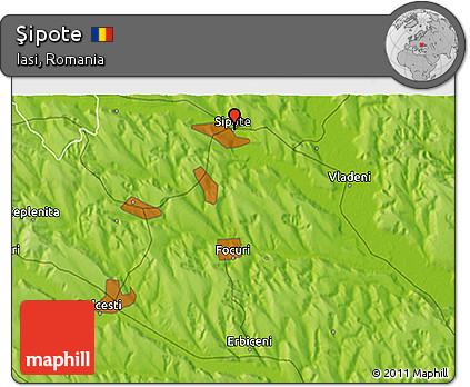 Physical 3D Map of Şipote