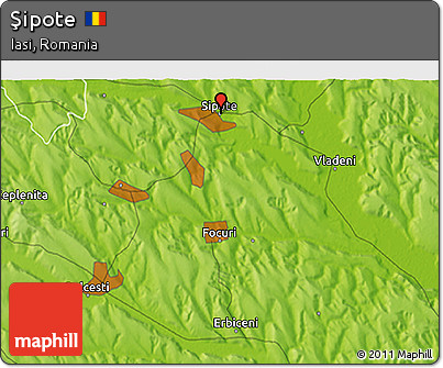 Physical 3D Map of Şipote