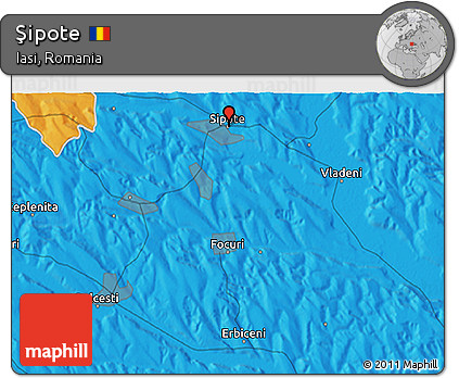 Political 3D Map of Şipote