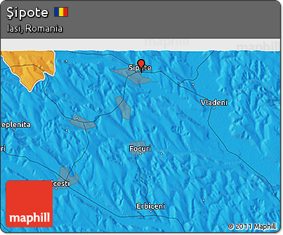 Political 3D Map of Şipote