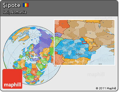 Political Location Map of Şipote