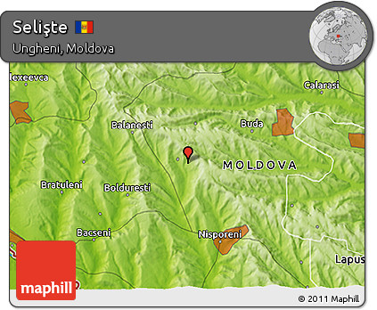 Physical 3D Map of Selişte