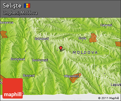 Physical 3D Map of Selişte