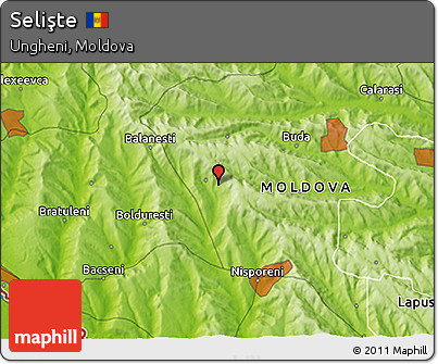 Physical 3D Map of Selişte
