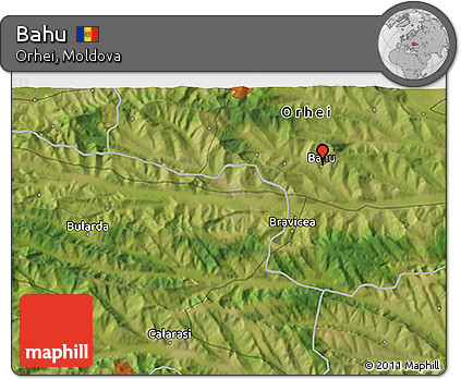 Satellite 3D Map of Bahu
