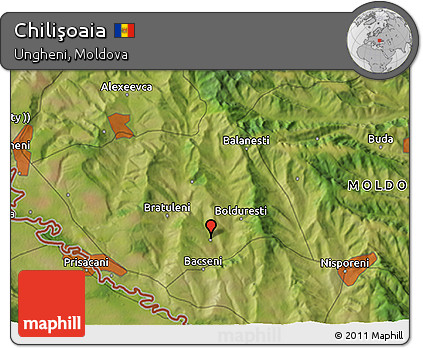 Satellite 3D Map of Chilişoaia