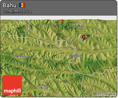 Satellite 3D Map of Bahu