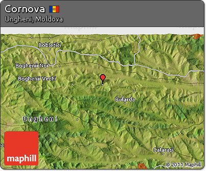 Satellite 3D Map of Cornova