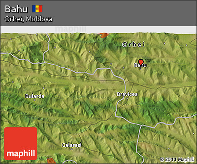 Satellite 3D Map of Bahu