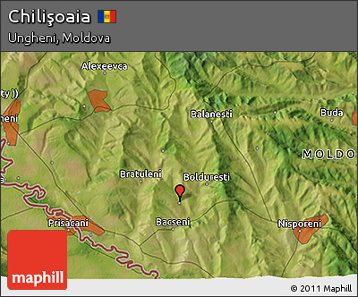 Satellite 3D Map of Chilişoaia