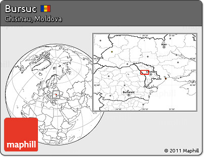 Blank Location Map of Bursuc