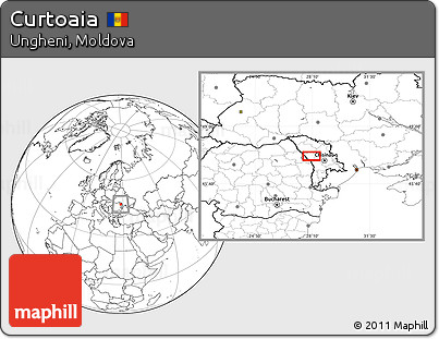 Blank Location Map of Curtoaia
