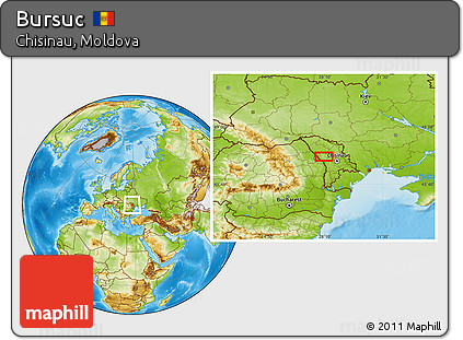Physical Location Map of Bursuc