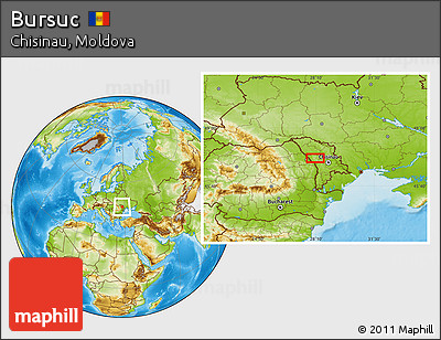 Physical Location Map of Bursuc
