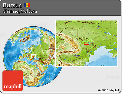 Physical Location Map of Bursuc