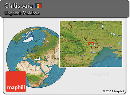 Satellite Location Map of Chilişoaia