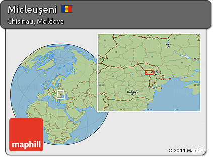 Savanna Style Location Map of Micleuşeni