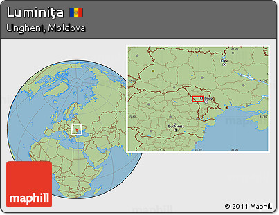 Savanna Style Location Map of Luminiţa