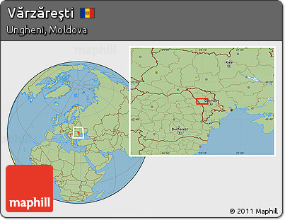 Savanna Style Location Map of Vărzăreşti