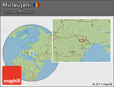 Savanna Style Location Map of Micleuşeni