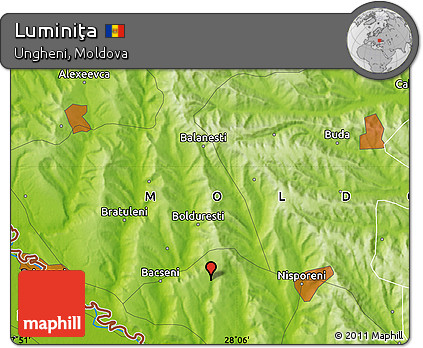 Physical Map of Luminiţa